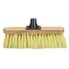 Soft Cream PVC Bristle Broom Head 300mm (12in) Threaded Socket