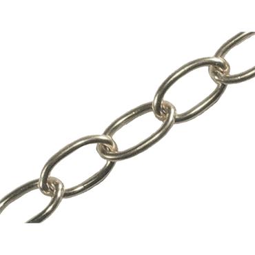 Oval Chain 2.3mm x 10m Chrome