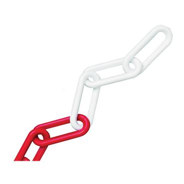 Plastic Chain 8mm x 12.5m Red / White