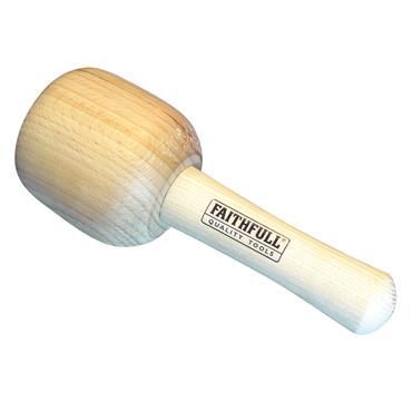 FAITHFULL CARVERS MALLET 90MM BEECH ONE PIECE