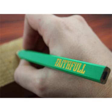 FSC Carpenter's Pencils - Green / Hard (Pack 10)