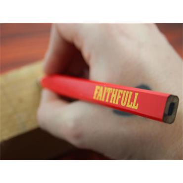 FSC Carpenter's Pencils - Red / Medium (Pack 10)