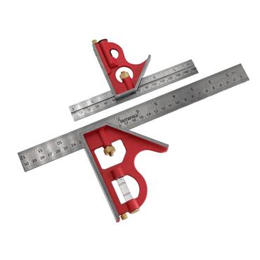 Combination Square Twin Pack 150mm (6in) & 300mm (12in)