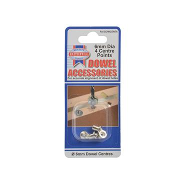 FAITHFULL DOWEL CENTRE 6MM PK 4