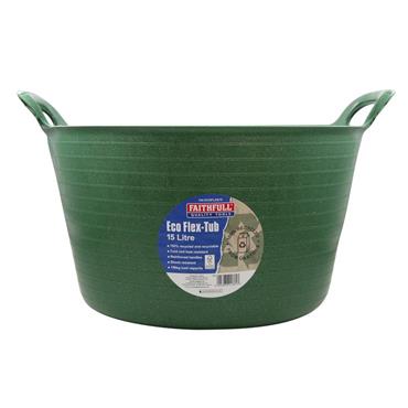 Eco Flex Tub 15 litre - Recycled Green