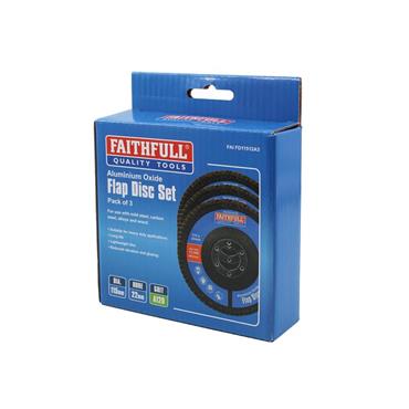 Aluminium Oxide Flap Disc 115 x 22mm 120 Grit (3 Pack)