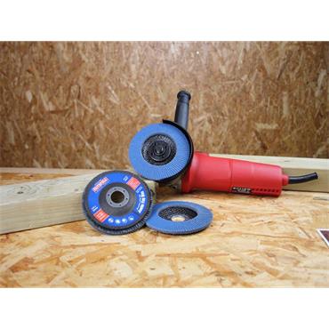 Zirconia Abrasive Jumbo Flap Disc 115 x 22mm 120 Grit (3 Pack)