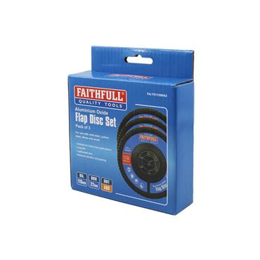 Aluminium Oxide Flap Disc 115 x 22mm 80 Grit (3 Pack)