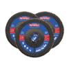 Zirconia Abrasive Jumbo Flap Disc 125 x 22mm Mixed Grit (3 Pack)