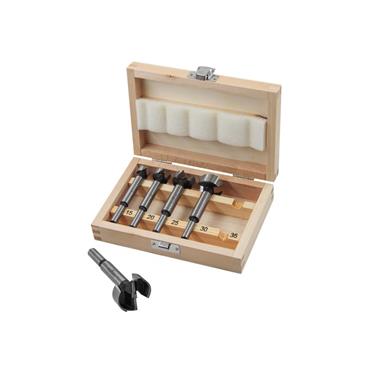 Faithfull Forstner Bit Set (5 Pc.) Wooden Box