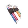 Metric Multicoloured Hex Key Set, 9 Piece