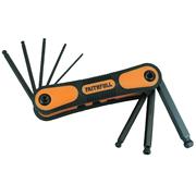 FAITHFULL HEX KEY SET FOLDING BALL END METRIC