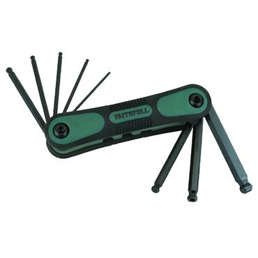 Imperial Folding Ball End Hexagon Key Set, 9 Piece