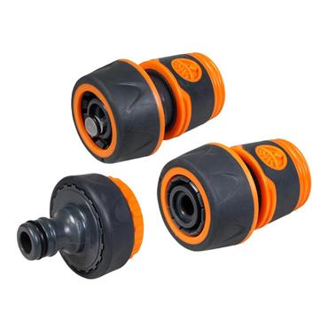 3/4in Plastic Hose Fittings Kit, 3 Piece