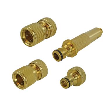 Brass Nozzle & Fittings Kit 4 Piece 12.5mm (1/2in)