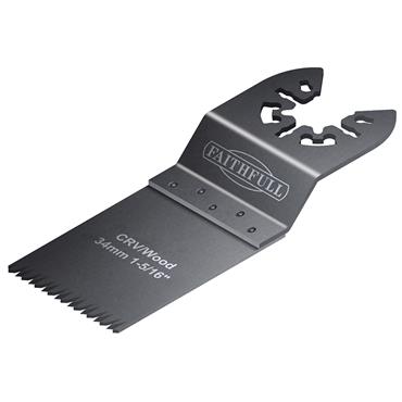 Multi-Function Tool CrV Flush Cut Wood Blade Ground Side Set 34mm