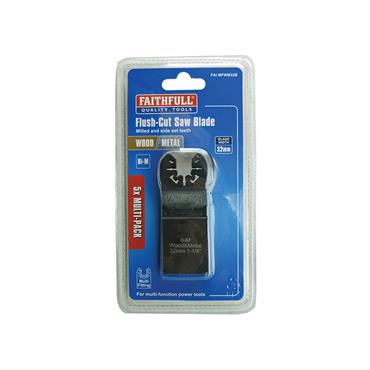 Bi-Metal Flush Cut Wood/Metal Blades 32mm (Pack 5)