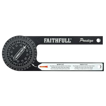 FAITHFULL MITRE SAW PROTRACTOR 185MM X 65MM