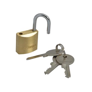 Brass Padlock 20mm 3 Keys