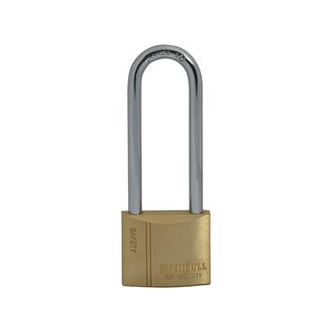 Brass Padlock 40mm Long Shackle 3 Keys