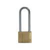 Brass Padlock 40mm Long Shackle 3 Keys