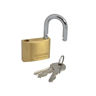 Brass Padlock 50mm 3 Keys
