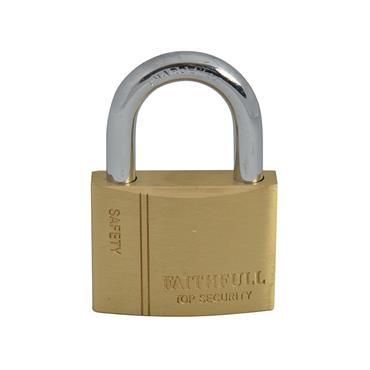 Brass Padlock 50mm 3 Keys