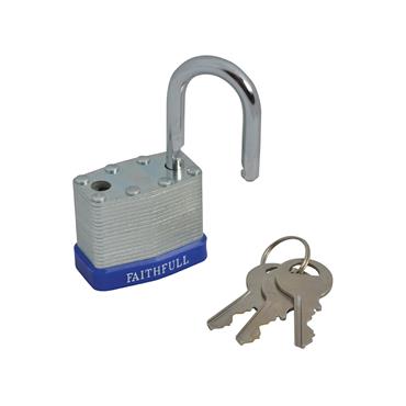 Laminated Steel Padlock 40mm 3 Keys