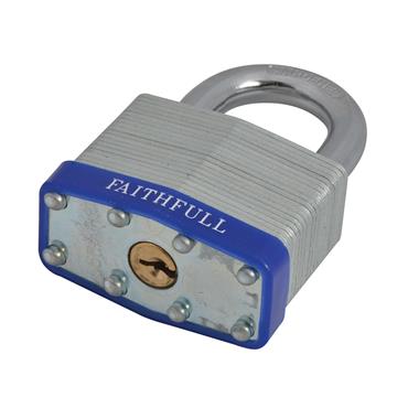 Laminated Steel Padlock 50mm 3 Keys