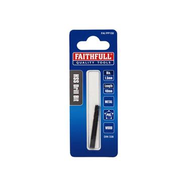 FAITHFULL DRILL BITS STEEL 1.5MM (PK 3)