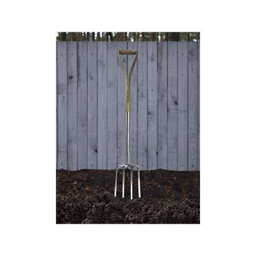 Prestige Stainless Steel Digging Fork Ash Handle