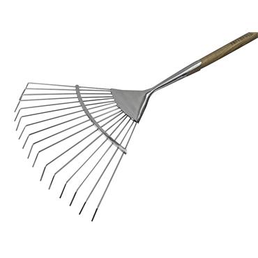 Prestige Stainless Steel Lawn Rake Ash Handle