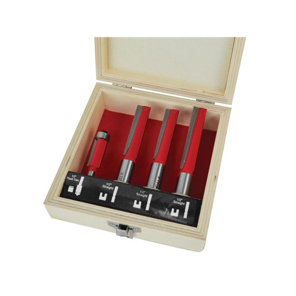 Router Bit Set for Worktop Jig, 4 Piece | Morris DIY | Waterford