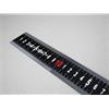 Matt Black Stainless Steel Measuring Rule 1000mm