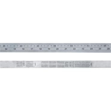 FAITHFULL STAINLESS STEEL RULER 1000mm 1M METIMP