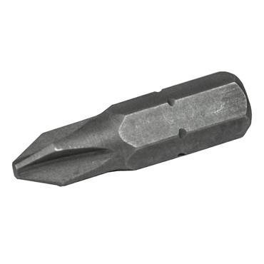 Phillips S2 Grade Steel Screwdriver Bits PH1 x 25mm (Pack 3)