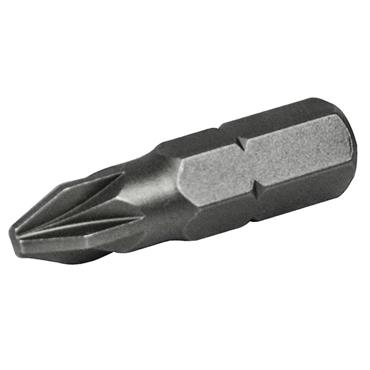 Pozi S2 Grade Steel Screwdriver Bits PZ1 x 25mm (Pack 3)