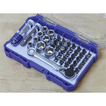 FAITHFULL 42PCE SCREWDRIVER BIT & SOCKET SET