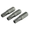 Security S2 Grade Steel Screwdriver Bits T30S x 25mm (Pack 3)