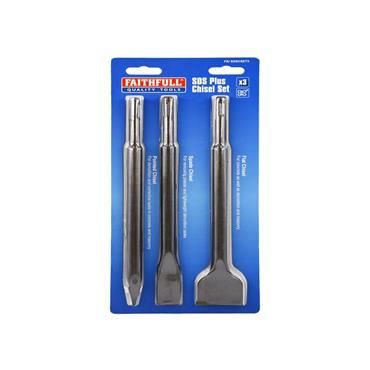 SDS Plus Chisel Set, 3 Piece