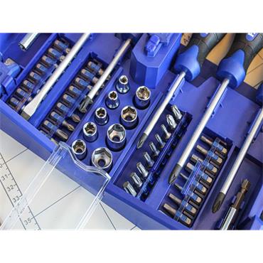 Fold Out Screwdriver & Bit Set, 63 Piece