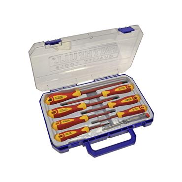 VDE Soft Grip Screwdriver Set (Case), 8 Piece