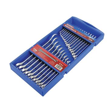 Chrome Vanadium Comb Spanner Set, 25 Piece