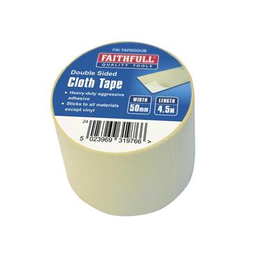 Heavy-Duty Double-Sided Cloth Tape 50mm x 4.5m