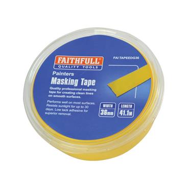 FAITHFULL MASKING TAPE 36MM (ROLL 41.1M)