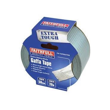 Extra Heavy-Duty Gaffa Tape 50mm x 20m Silver