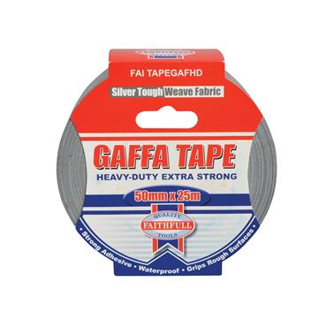Heavy-Duty Gaffa Tape 50mm x 25m Silver