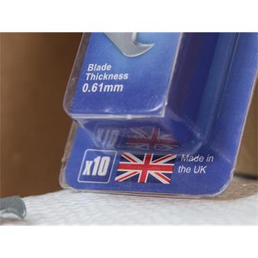 Heavy-Duty Hooked Trimming Knife Blades (Pack 10)