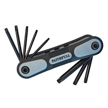FAITHFULL TORX KEY SET FOLDING (8PC)