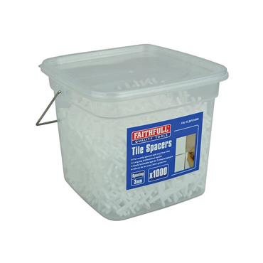 Tile Spacer Long Leg 3mm (Tub 1000)